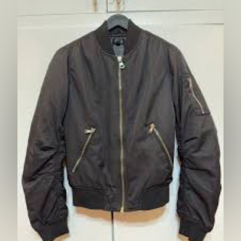 T Classic Stylish Black Topshop Bomber Jacket | Size 6